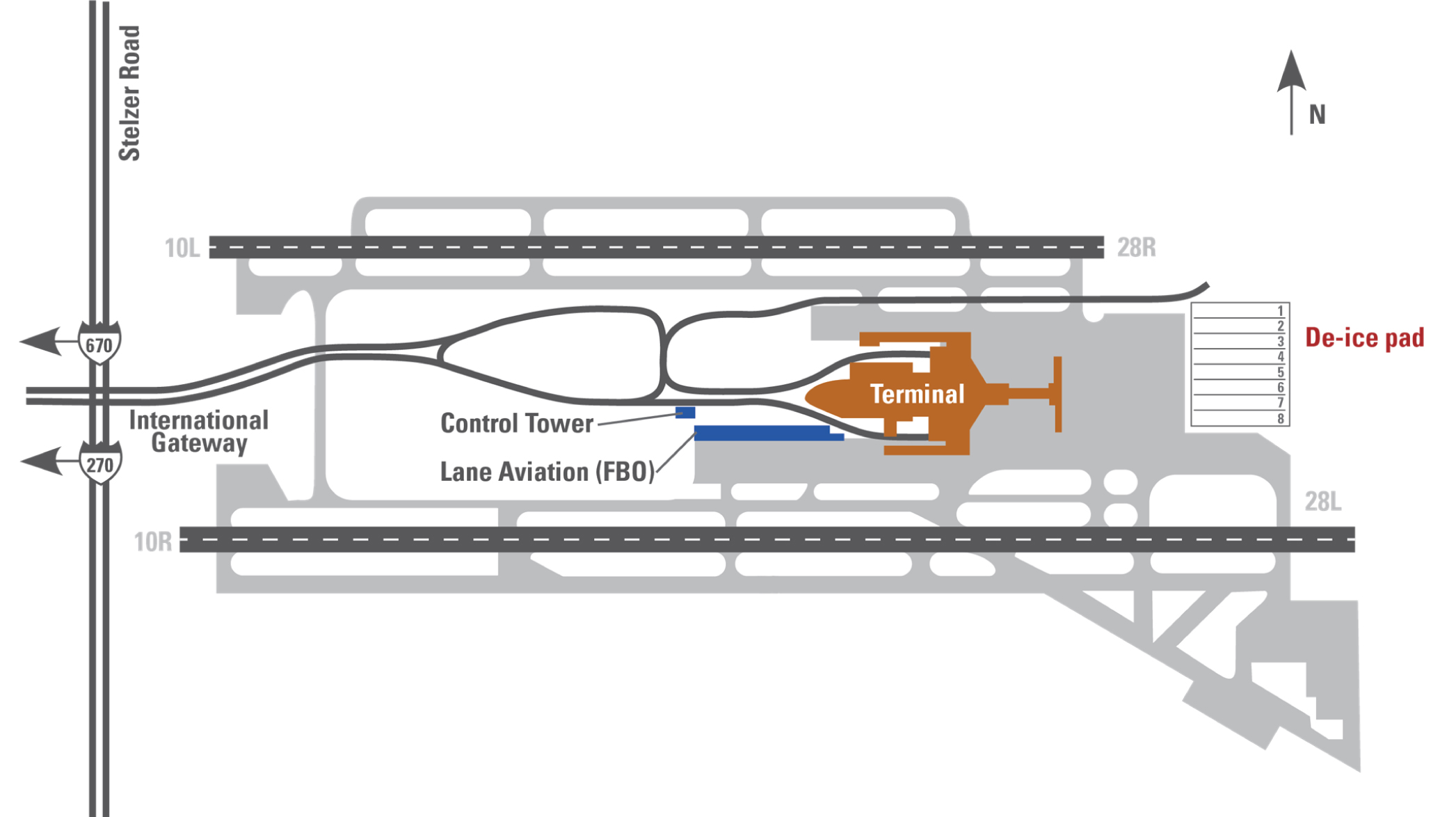 Lane Aviation Map